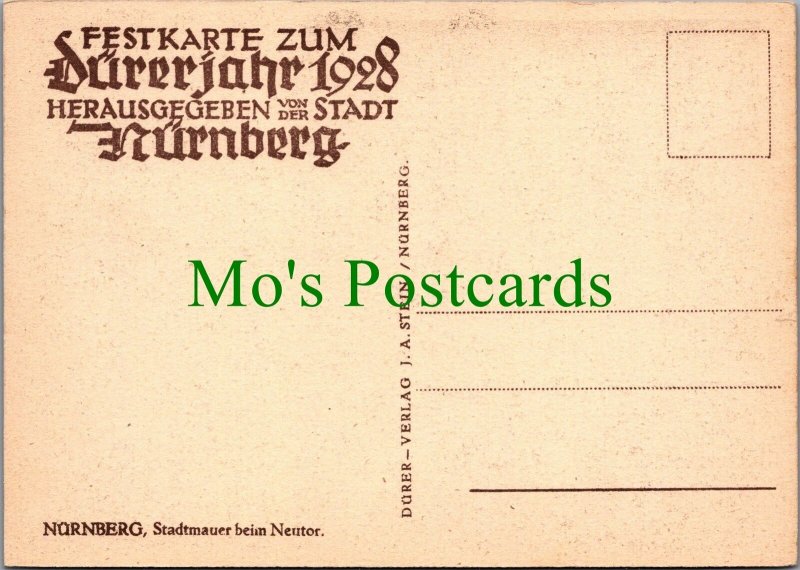 Germany Postcard-Bavaria, Nurnberg, Stadtmaurer Beim Neutor  RR14900