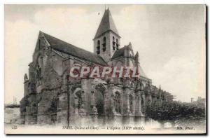 Old Postcard Triel L & # 39Eglise