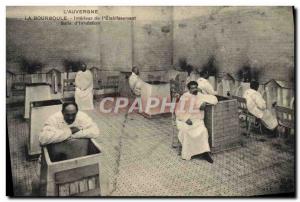 Old Postcard Cures Auvergne La Bourboule Interior of & # 39etablissement room...