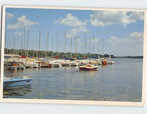 Postcard White Bear Lake Sailboats