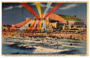 New Jersey Atlantic City Auditorium and Convention Hall at night