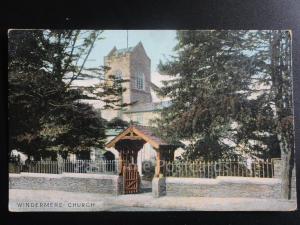 Cumbria: Windermere Church, Old Postcard - The Lake District