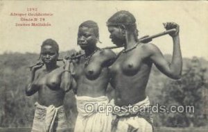 Afrique Occidentale Etude No 76 Jeunes Malinkes African Nude Unused 