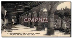 Old Postcard Montfort L & # 39Amaury Interior Du Cimetiere