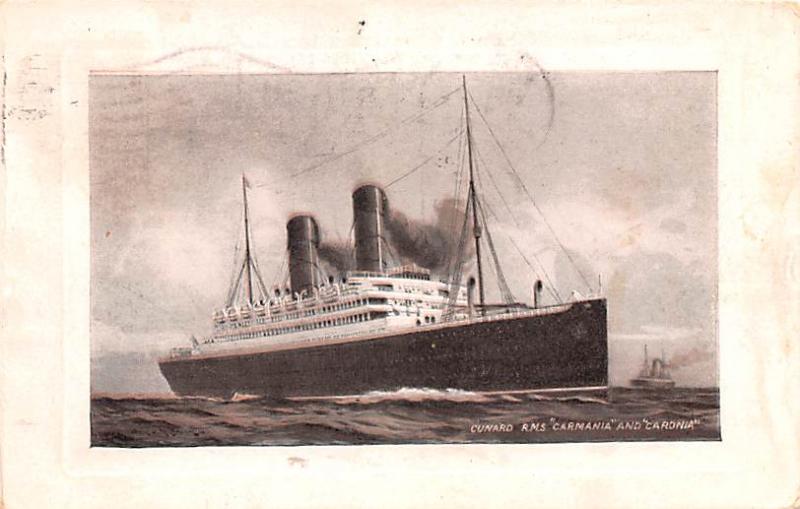 Cunard RMS Carmania & Caronia Ship 1914 