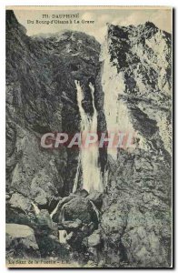 Old Postcard Dauphine Du Bourg d'Oisans to La Grave