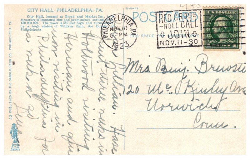 Pennsylvania Philidelphia City Hall