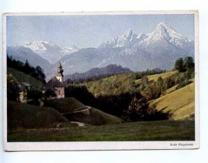 221312 GERMANY Maria Gern Berchtesgaden Watzmann old postcard