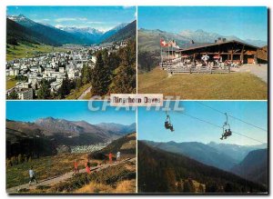 Postcard Modern 1560m Davos Rinerhorn und gegen Tinzenhorn