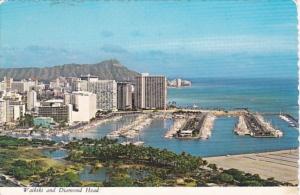 Hawaii Waikiki and Diamond Head Panoramic View 1984