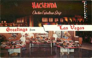 Las Vegas Hacienda Las Vegas Nevada Interior Postcard Western Resort 3464