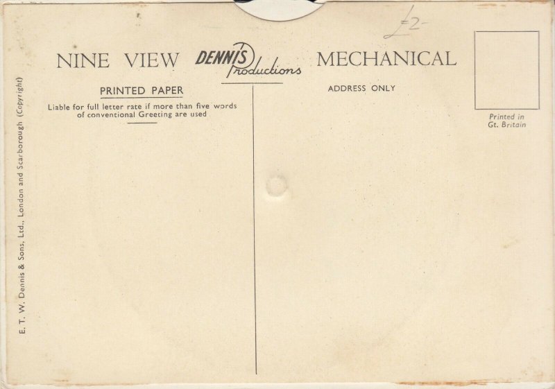 Greetings from Edinburgh wheel multi views novelty postcard