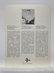 Swiss Air First Class Breakfast Service Flight Menu