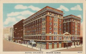 Postcard Hotel Orlando Decatur IL