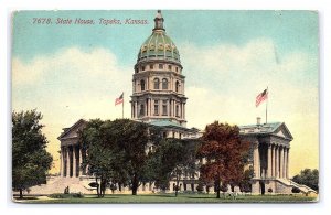 Postcard State House Topeka Kansas