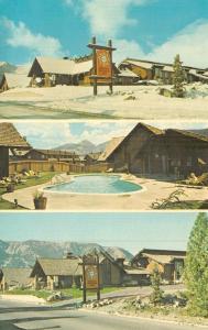 MAMMOTH LAKES, CA California  SIERRA NEVADA INN  Pool~Snow  ROADSIDE  Postcard