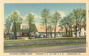 Baldwin Tourist Court Bardstown Kentucky KY Linen