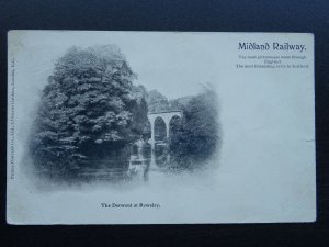 Derbyshire Matlock ROWSLEY Midland Railway Advertisement c1902 UB QV Postcard