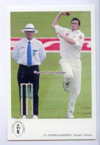 su3524 - International Cricketer - Stephen Harmison, England/Durham - postcard