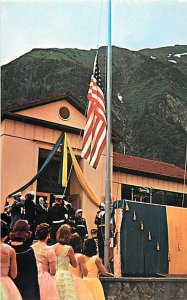 AK, Juneau, Alaska, State Flag Raising Ceremony, Plastichrome No P49806
