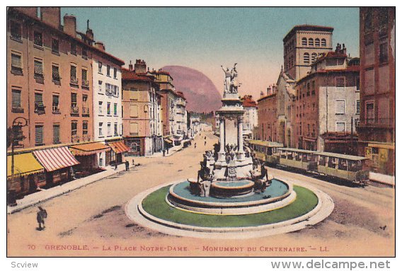 GRENOBLE (Isere), France, 1900-1910s; La Place Notre-Dame