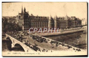 Postcard Old Paris Ve the Conciergerie