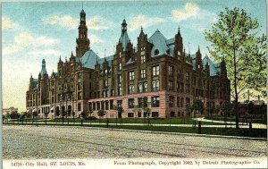 1910s ST. Louis Missouri City Hall  Postcard 14-4 