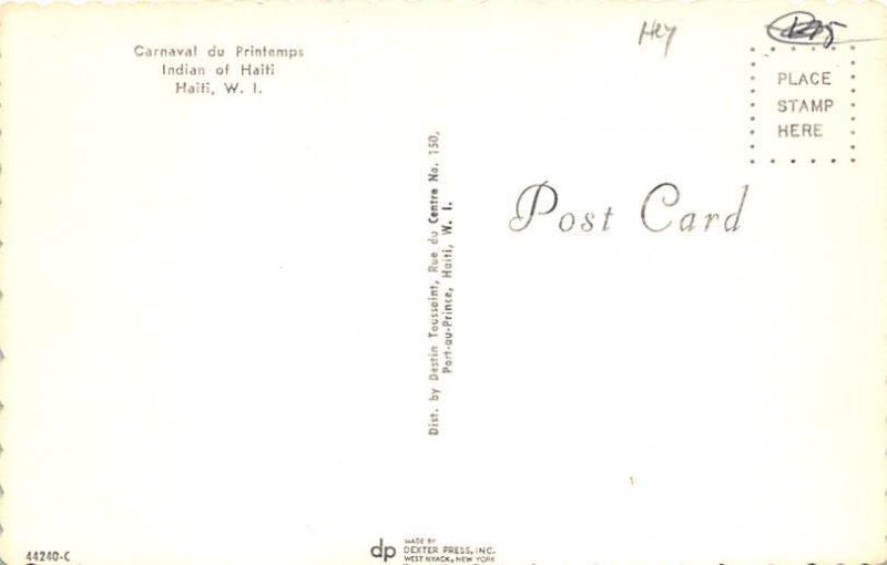 Carnaval du Printemps Haiti Unused 