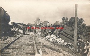 IN, Fort Wayne? Indiana, RPPC, Pennsylvania Flyer Railroad Train Accident