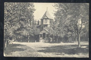 SAIGERSVILLE PENNSYLVANIA PA. MILLERS HOTEL 1908 VINTAGE POSTCARD