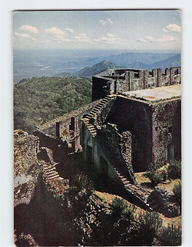 Postcard A section of the Citadelle, Milot, Haiti