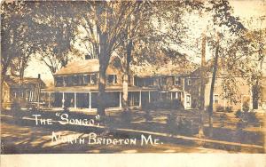 North Bridgton ME The Songo Hotel RPPC Postcard