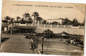 CPA AK Senegal Fortier 50 Afrique Occidentale-IIE de Gorée-La Terrasse (235253)