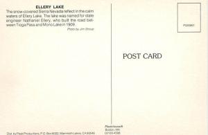 Postcard Ellery Lake Sierra Nevada Tioga Pass Mono Lake CA  # 3706A