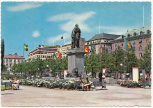 Stockholm, Kungstradgarden, 1968 used Postcard