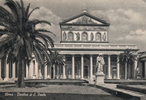 1957 Church Roma Basilica di S. Paolo Rome Italy IT Vintage Postcard