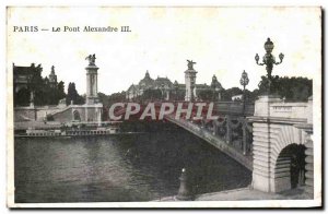 Old Postcard Paris Pont Alexandre III