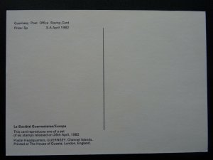 Guernsey First Day of Issue FOUNDER PRESIDENT 3-A 1982 Stamp & Postcard