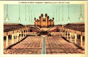 Interior of Great Mormon Tabernacle, Salt Lake City, Utah