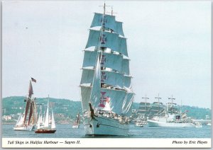 Tallest Ship In Halifax Harbour Sagres II Nova Scotia Canada Postcard