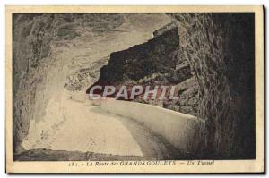 Old Postcard The Road Of A Great Narrow Tunnel