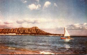 Hawaii Waikiki Sailing At Diamond Head