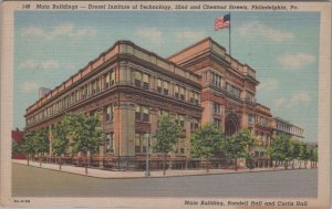 Postcard Drexel Institute Technology Philadelphia PA Randell Curtis Halls