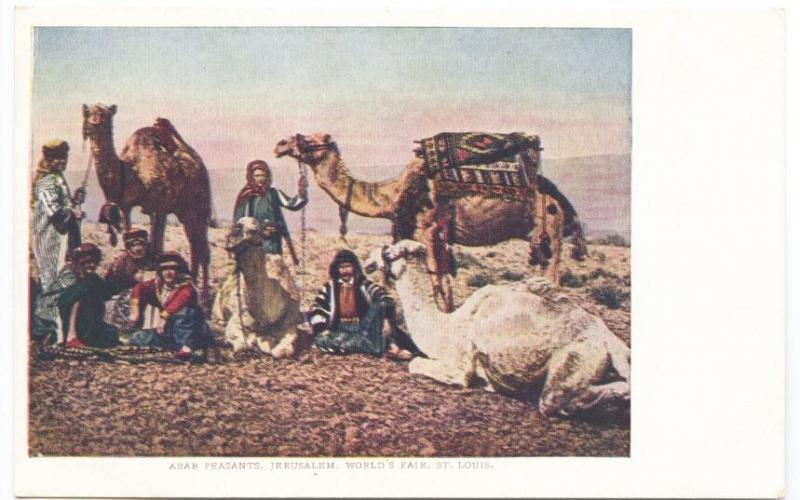 St Louis MO World's Exposition Arab Peasants Jerusalem Postcard