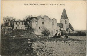 CPA PICQUIGNY Les ruines du Chateau (751182)