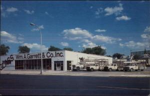 Wayne MI Garrett Glass Co Trucks Postcard c1980s