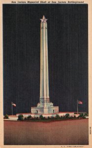 Vintage Postcard 1951 San Jacinto Memorial Monument And Museum Houston Texas TX