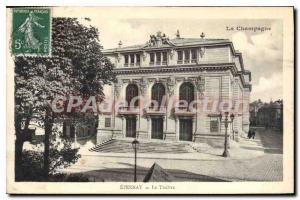 Old Postcard Epernay Le Theater