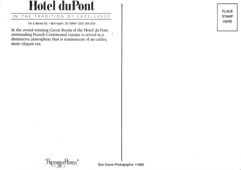 Hotel Du Pont - Wilmington, Delaware