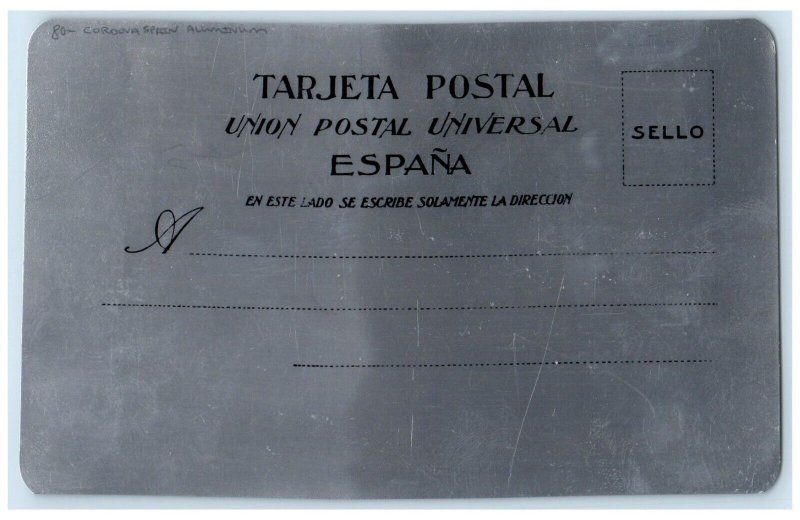 c1905 Mesquinta El Mirahb Entrance Cordova Spain Aluminum Antique Postcard